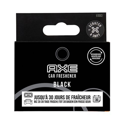 Axe Luchtverfrisser Black navulling aluminium houder